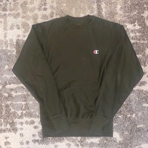 Olive Green Champion Sweatshirt